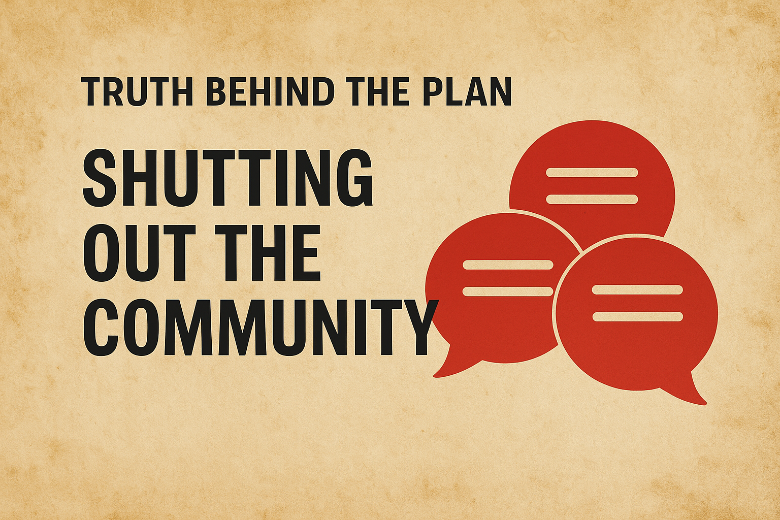 Shutting out communities